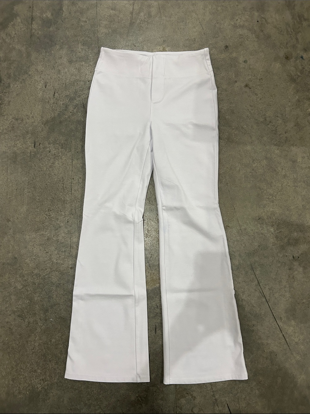 HALARA White Boot-Cut Flare Pants